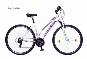 Felnőtt kerékpár - Neuzer X100 noi feher bordo malyva